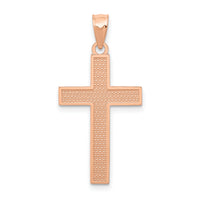 14K Rose Gold Cross Pendant