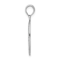 14k White Gold Saint Christopher Medal Pendant
