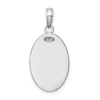 14k White Gold Saint Christopher Medal Pendant