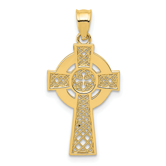 14k Celtic Cross Pendant