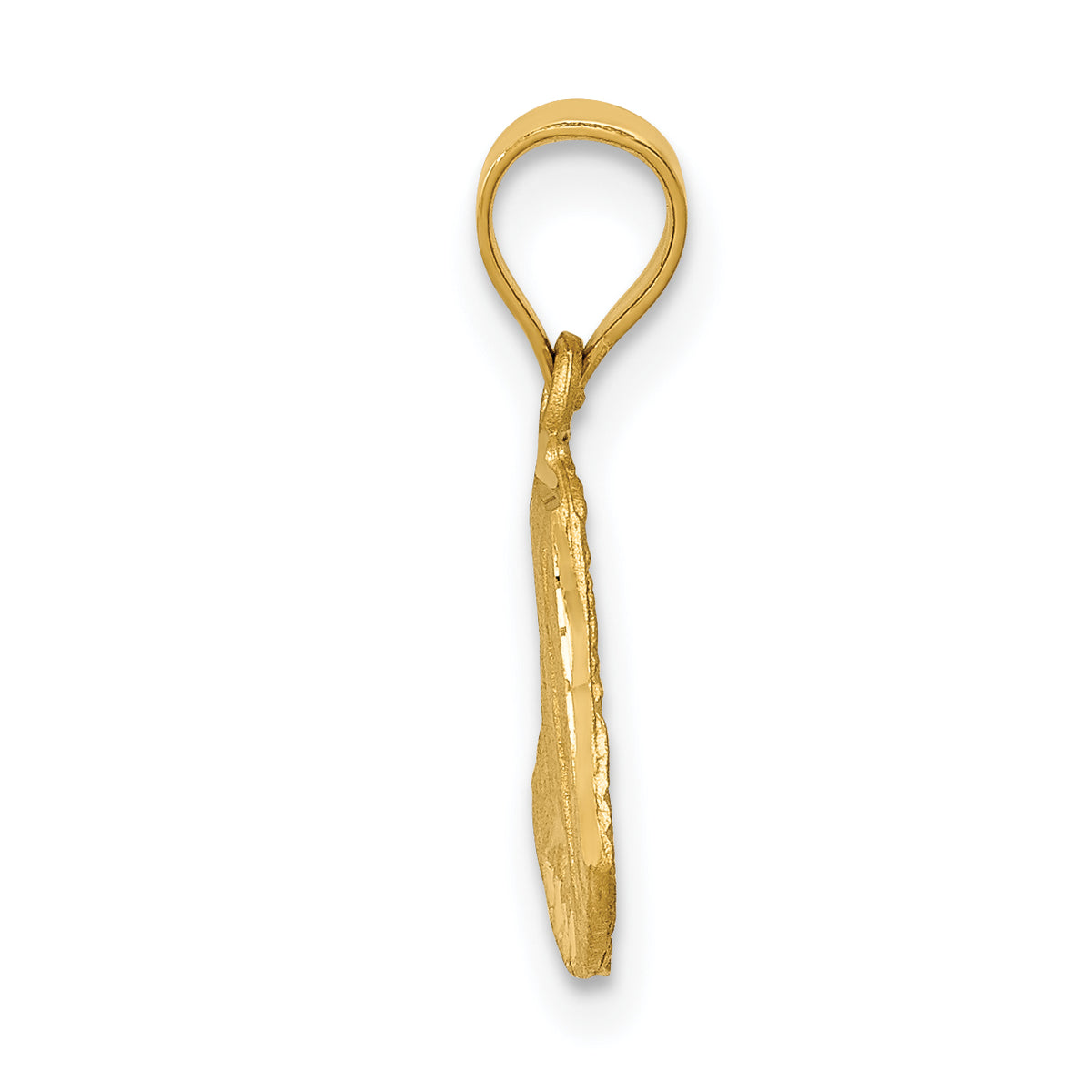 14K Satin D/C Mary Pendant