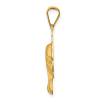 14k Satin and Polished Mary Pendant