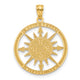 14K Satin / Polished Lost Without You Compass Pendant
