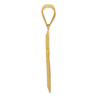 14k Diamond-cut Center Cross Pendant