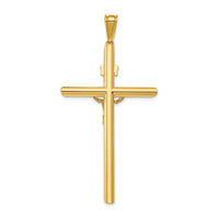 14k Two-Tone Polished Crucifix Pendant