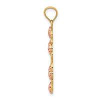 14K Two-Tone w/White Rhodium Lady Of Guadalupe Pendant