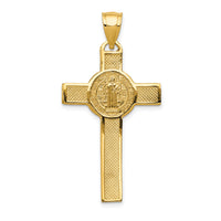 14k San Benito 2-Sided Crucifix Pendant