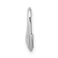 14K White Gold 2-D Floating Heart Charm