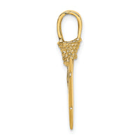 14K 3-D Arrowhead Charm