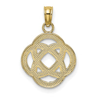 14K Small Celtic Eternity Knot Circle Charm