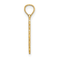 14K Cut-Out Delicate Cross Charm