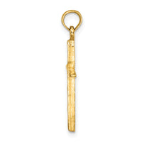 14K D/C with Tapered Ends Cross Charm