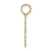14K Mini Eastern Orthodox Cross Charm