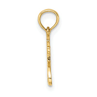 14K Polished and Engraved TRY JESUS Charm