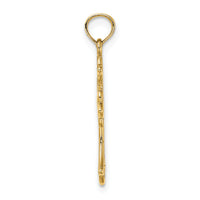 14K Cut-Out Dove Center Cross Charm