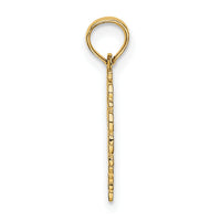 14K Textured Star Of David In Heart Charm