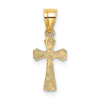 14K Mini Cross Charm