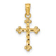 14k D/C Cross Pendant