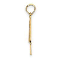 14K Polished Star Of David W/Chai Charm