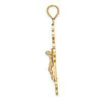 14K Crucifix W/ Budded Tips Charm