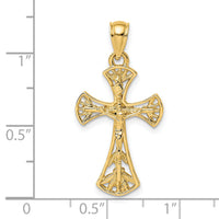 14K Crucifix Charm