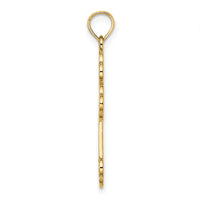 14K Cut-Out Design Cross Charm
