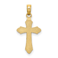 14K D/C w/ Beaded Edge Cross Charm