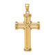 14k Polished Cross Pendant