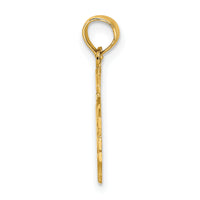 14K I LOVE JESUS Cross Charm