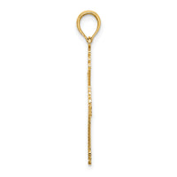 14K Cross w/ Heart Center Charm