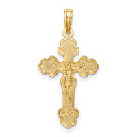 14K D/C Crucifix W /Fancy Tips Charm