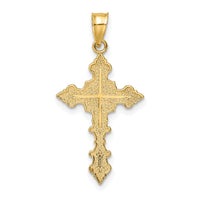 14K Crucifix W/ Fancy Edges Charm