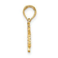 14K Textured JAMAICA Map Charm