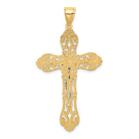 14K Two-tone Crucifix Charm