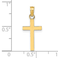 14k Polished Cross Pendant