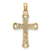 14k Fancy Cross Pendant