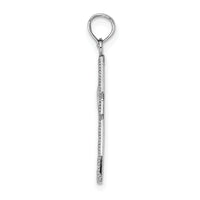 14k White Gold Fancy Cross Pendant