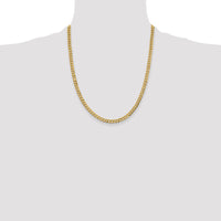 14k 4.7mm Lightweight Flat Cuban Chain