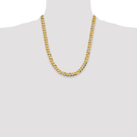 14k 8.3mm Lightweight Flat Cuban Chain