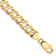 14k 8.3mm Lightweight Flat Cuban Chain