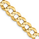 14k 9.4mm Lightweight Flat Cuban Chain