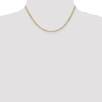 14k 3mm Open Concave Curb Chain