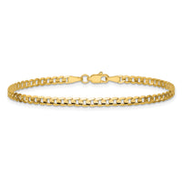 14k 3mm Open Concave Curb Chain