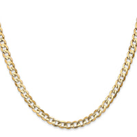 14k 4.5mm Open Concave Curb Chain