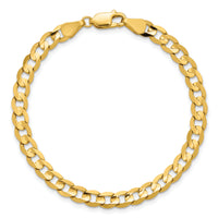 14k 5.25mm Open Concave Curb Chain