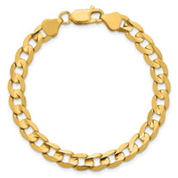 14k 6.75mm Open Concave Curb Chain