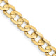 14k 8.5mm Open Concave Curb Chain