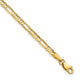 14k 3mm Concave Open Figaro Chain