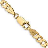 14k 4.5mm Concave Open Figaro Chain