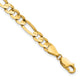 14k 5.5mm Concave Open Figaro Chain